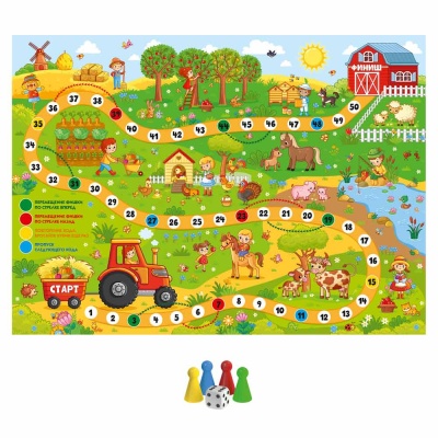 Игра настольная ходилка На ферме Десятое Королевство 04642 1